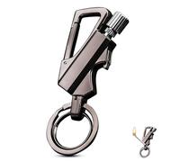 Vexilon Allumage permanent, briquet porte-clés avec décapsuleur multifonction, allumette réutilisable pour la survie en plein air, le camping et les aventures en plein air, excellent cadeau pour homme