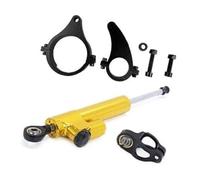 Vexilon Amortisseur de Direction Couleur Or Rouge Noir stabilisateur d'amortisseur 12 Pouces Scooter électrique, for KAABO, Wolf King GTR Amortisseurs de Direction pour Scooters(Black 1 kit Gold1)