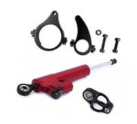 Vexilon Amortisseur de Direction Couleur Or Rouge Noir stabilisateur d'amortisseur 12 Pouces Scooter électrique, for KAABO, Wolf King GTR Amortisseurs de Direction pour Scooters(Black 1 kit Red3)