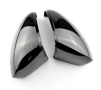 Vexilon Auto Side Rearview Mirror Cover Wing Shell Cap Housing, for VW, for, 2008 2009 2010 2011 2012 2013 2014 2015 Coque de rétroviseur à peindre(Bright black)