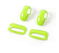 Vexilon Autocollants de décoration ceinture sécurité intérieure voiture ABS, for Jeep, Renegade 2015 2016 2017 2018, style Décoration de garniture de ventilation de voiture(Light Green)