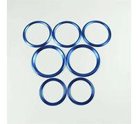 Vexilon Autocollants intérieurs Console centrale Sortie de climatisation Cercles Décoration Autocollants Garniture, for Mercedes-Benz, Classe A 180200 2019 Garniture de ventilation(Blue)
