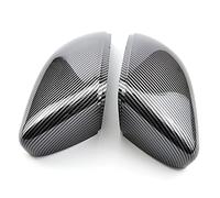 Vexilon Boîtier de capuchons remplacement garniture couvercle rétroviseur d'aile latérale, for VW, for Golf, 6 VI MK6 GTI R Line R20 Coque de rétroviseur à peindre(Carbon Look black)