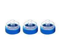 Vexilon Bouton de commande climatisation voiture, 3 pièces, for Ford, Focus, 2, Mondeo, bouton élégant Bouton de climatisation de voiture(Blue)