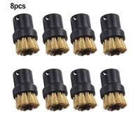 Vexilon Buse d'arrosage à brosse en nylon de remplacement for nettoyeur vapeur portatif BE6002 C1052 Pièces brosses nettoyage Filtre pour nettoyeur vapeur(8PCS)