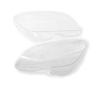 Vexilon Coque de lampe d'abat-jour avant, couvercle phare, coque en verre lentille for 2008-2011, for Benz, classe C W204 C180 C200 C220 C250 C280 Cache de phare avant de véhicule(BLACK 1 pair)