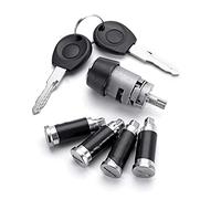 Vexilon Ensemble de commutateur d'allumage et barillet serrure porte, 2 clés, for VW, Caravelle T4 1990 - 2003 Kit de remplacement de serrure de porte de voiture