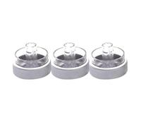 Vexilon For Ford, for Focus 2 3, for Mondeo, 3 pièces bouton de commande de climatisation de voiture élégant Bouton de climatisation de voiture(Silver)