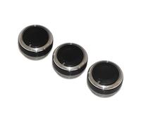 Vexilon For Ford, for Focus, for MK2 MK3 3 pièces par ensemble bouton de climatisation style voiture en alliage d'aluminium AC commande chaleur commutation Bouton de climatisation de voiture(Schwarz)