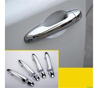 Vexilon , for Toyota, for RAV4, for Rav 4 Xa40 2014 2015 2016 2017 2018 Chrome poignée de Porte de Voiture Couvercle de Bol décor Couvre-poignée de Porte de Voiture(Black Bowl)