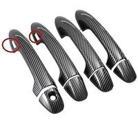 Vexilon , for Toyota, for RAV4, Rav 4 Xa40 2014-2019 en Fibre de Carbone chromé poignée de Porte de Voiture décor de Couvercle de Bol Couvre-poignée de Porte de Voiture(Black Carbon 2 Sensors)