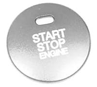 Vexilon Garniture de capuchon couvercle d'arrêt démarrage moteur commutateurs bouton poussoir voiture, pour 2 3 6 Cx-3 Cx-4 Cx-5 Cx-9 Mx-5 Garniture du commutateur d'allumage(Silver)