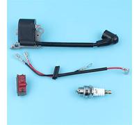 Vexilon Kit de bougie d'allumage avec interrupteur marche/arrêt et arrêt, for Husqvarna, 136 137 141 235 240 36 41 23 26 Pièces de rechange for tronçonneuse Kit d'interrupteurs pour tronçonneuse