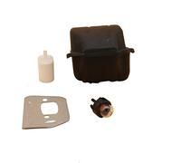 Vexilon Kit de filtre à carburant d'ampoule d'amorce plaque déflecteur silencieux, for Husqvarna, pièces tronçonneuse jardin 545 550XP Silencieux d'échappement pour outils de jardin