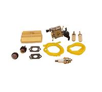 Vexilon Kit de filtre conduite d'air et carburant carburateur, pièces tronçonneuse, for Husqvarna, 445 450 445E, for JONSERED, CS2245S, for Zama, C1M-EL37B CARB 506450401 Kit carburateur