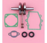 Vexilon Kit de joint d'huile de joint de silencieux de cylindre de vilebrequin avec carter, for Robin, NB411 CG 411, pièce de moteur de débroussailleuse à 2 temps Kit silencieux pour tronçonneuse