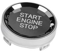 Vexilon Moulures intérieures de voiture Accessoires bouton d'arrêt démarrage du moteur, pour BMW, pour X1, pour X5 E70, pour X6 E71 Z4 E89 1 3, pour Garniture du commutateur d'allumage(Silver)