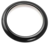 Vexilon Moulures intérieures de voiture, bouton d'arrêt démarrage, garniture couvercle d'anneau, autocollant d'allumage moteur automatique, pour Garniture du commutateur d'allumage(Schwarz)