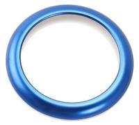 Vexilon Moulures intérieures de voiture, bouton d'arrêt démarrage, garniture couvercle d'anneau, autocollant d'allumage moteur automatique, pour Garniture du commutateur d'allumage(Blue)