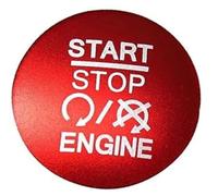 Vexilon Moulures intérieures de voiture, couvercle bouton d'allumage démarrage et d'arrêt moteur, pour Dodge, pour Durango Charger Challenger, pour Garniture du commutateur d'allumage(Red B)