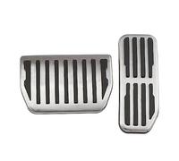 Vexilon Pédales de voiture en acier inoxydable, repose-pieds de frein à gaz, for Jaguar, XE XF F-Pace F Pace 2015 2016 2017 2018 LHD Couvre-pédale de voiture(Black AT WITH REST)
