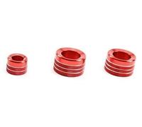 Vexilon Pièces d'autocollants de bouton automatique, for X5 X6 E70 E71 E72 2008-2013 boutons climatisation volume voiture commande audio garniture couvercle d'anneau Cache-bouton de voiture(BLACK 2)