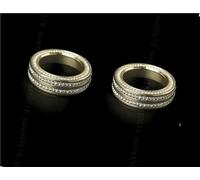 Vexilon Pièces d'autocollants de boutons automatiques, for W176 W246 2013 2014 2015 2016 2017 2018 Garniture couvercle bouton A/C climatisation centrale voiture Cache-bouton de voiture(BLACK color1)