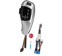 Vexilon Pommeau de levier vitesse à main, pratique avec bouton d'arrêt démarrage du moteur, pour housse voiture Lhd Garniture du commutateur d'allumage(BLACK 2)