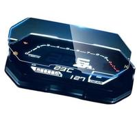 Vexilon Protecteur d'écran for moto, for MT-07 MT07 FZ-07 FZ07 MT FZ 07 2021 Protecteur d'écran pour tableau de bord de moto(BLACK Quantity- 1)