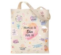 Vexilon Sac fourre-tout chrétien en toile, impression double face, sacs d'épicerie réutilisables avec verset aquarelle, cadeaux chrétiens pour femme, amie, maman, épouse, elle, 40 x 35 cm