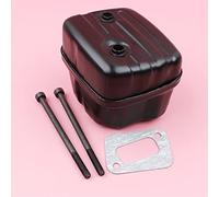 Vexilon Silencieux d'échappement, for Husqvarna, 350 351 353 345 340 346XP, outil de rechange for tronçonneuse, Kit de joints de boulons Kit silencieux pour tronçonneuse