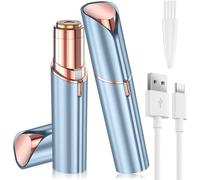 Vexloria éPilateur Facial Pour Femmes, éPilateur éLectrique Usb Pour Femmes Avec LumièRe Led, Rasoir Facial Sans Douleur, Tondeuse Pour Femmes Pour Le Corps, Les LèVres Et Le Menton, Bleu