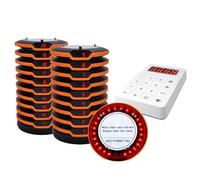 Vexorium Bipeur Restaurant, Système d'appel Pager - 400 m, 20 bipeurs | avec alarmes vibrantes, Clignotantes et bip pour Restaurants, camions à emporter, Jardins d'enfants d'église, cafés