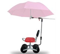 Vexorium Chariot de jardin à roulettes réglable, chariot de jardinage extérieur avec porte-parapluie, siège pivotant réglable en hauteur pour désherbage, plantation
