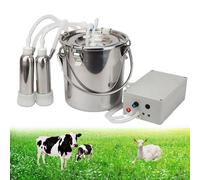 Vexorium Machine à Traire Électrique à Pulsation pour Vaches - Pompe à Lait Portable Alimentée par Secteur pour Usage Domestique - Protège Les Pis et Améliore l'Efficacité de la Traite,14L