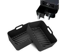 Vexorium Moule Silicone Air Fryer pour Ninja -2 Paquet, Moule Air Fryer, Accessoires Air Fryer pour Ninja Foodi AF400EU AF300EU Double Stack SL400EU 9.5L Instant Pot Ultenic MasterPRO