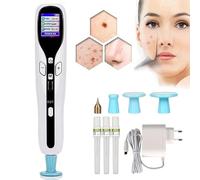 Vexorium Stylo Éliminateur de Grains de Beauté et Taches de Rousseur avec Plasma Ozone, 8 Niveaux Réglables, Appareil Beauté LCD à Double Mode pour Verrues et Petits Tatouages