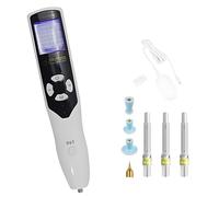 Vexorium Stylo Plasma pour Soins des Taches et Étiquettes de Peau, Outil Lifting Visage Portable avec 7 Têtes, 5 Niveaux Réglables, Écran LCD Rechargeable USB