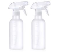 VEXPLO - Lot de 2 flacons vaporisateurs de 300 ml - Vaporisateur à brume/jet réglable pour cheveux, nettoyage, plantes, animaux de compagnie - Plastique sans BPA - Bouteille vide avec graduations
