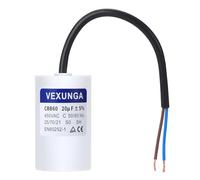VEXUNGA CBB60 AC Condensateur 20uF 450V Condensateurs de Démarrage Moteur Volet Roulant 20 MFD 450VAC SH 45x70MM 50/60Hz Avec Fil pour Pompe Piscine