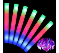 VEYLIN Lot de 10 bâtons lumineux en mousse à LED avec 3 fonctions d'éclairage phosphorescentes pour sacs de fête