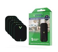 VEYOFLY Recharge piège à Insectes Volants - Recharges pour Attrape-Insectes à Brancher, piège à Mouches intérieur, moustiques, Insectes, moucherons, Mites, Mouches des Fruits - Recharges (Lot de 5)