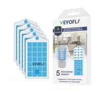 VEYOFLY Recharge pour piège à Insectes Volants, piège à glu, Attrape-Insectes intérieurr, piège à puces intérieur, Maison Plus sûre, piège à moustiques et Mouches des Fruits intérieur (Lot de 5)