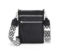 Vezluax petite sac bandoulière femme cuir slim sac à main pochette téléphone portable sacs bandouliere femme élégant voyage besace tendance cadeau noir