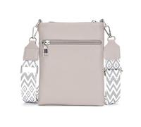 Vezluax petite sac bandoulière femme cuir slim sac à main pochette téléphone portable sacs bandouliere femme élégant voyage besace tendance cadeau gris