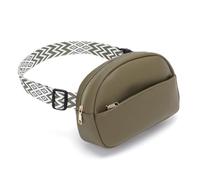 Vezluax Sac Banane Femme Sac Bandoulière Élégant Petite Sacoche Femme Sacs Bandouliere en Cuir Vegan Cadeau Soeur pour Femmes avec Sangle Réglable Vert Olive