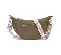 Vezluax sac bandoulière femme sac banane élégant cuir PU sacs demi-lune imperméable crossbody tendance mode plusieurs compartiments intérieur vert