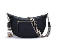 Vezluax Sac Bandoulière Femme Sac Banane Femme Cuir PU Élégant Demi-Lune Crossbody avec Large Sangle Réglable Petit Sac pour Voyage et Quotidien Noir