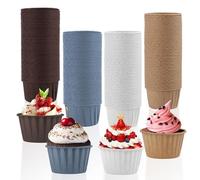 VFANDV 200 Pièces Caissettes Cupcake, Moules à Cupcakes et Muffins Moule Cupcake Caissette Mini Muffins Papier Résistant à l'huile Jetables Caissette Muffins Papier pour Mariage Anniversaire Fête