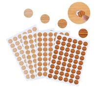 VFANDV 21mm Cache Vis, 216 Pièces Autocollant Bois en Texture Bois PVC Cache Trou Meuble Cache Vis Adhesif Cache Trou Mur Autocollants pour Trous de Vis pour Cacher Les Défauts des Meubles